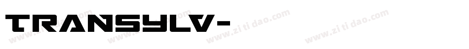TRANSYLV字体转换