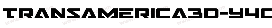 TransAmerica3D-Y4o2字体转换