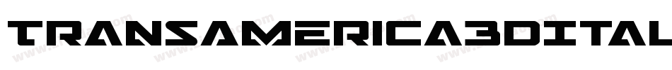 TransAmerica3DItalic-rMRB字体转换