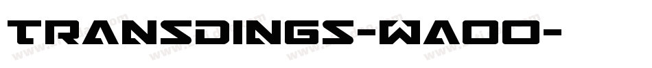 Transdings-WaoO字体转换