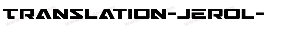 Translation-jErol字体转换