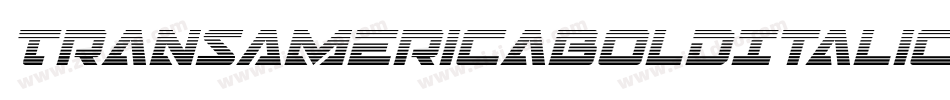 TransAmericaBoldItalic-KrYX字体转换