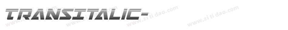 TransItalic字体转换