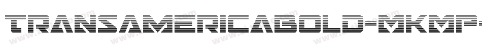 TransAmericaBold-MKMP字体转换