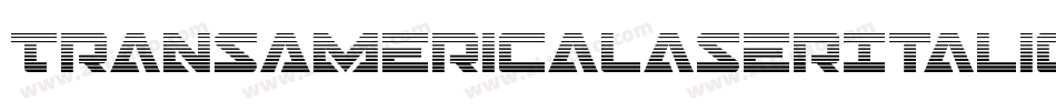TransAmericaLaserItalic-0X2d字体转换