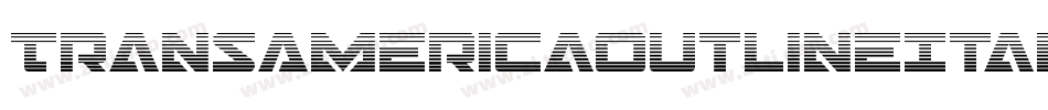 TransAmericaOutlineItalic-a30E字体转换