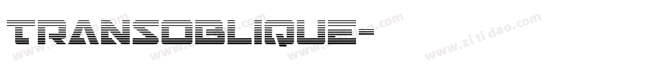 TransOblique字体转换