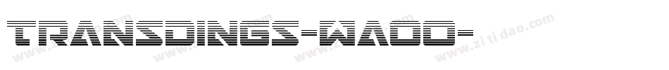 Transdings-WaoO字体转换
