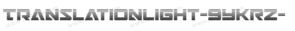 TranslationLight-9YKRZ字体转换