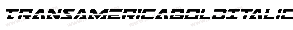 TransAmericaBoldItalic-KrYX字体转换
