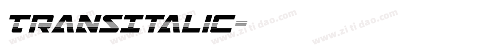 TransItalic字体转换