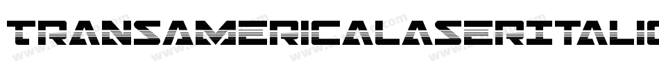 TransAmericaLaserItalic-0X2d字体转换