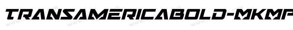 TransAmericaBold-MKMP字体转换