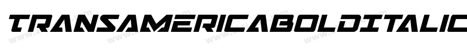 TransAmericaBoldItalic-KrYX字体转换