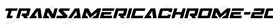 TransAmericaChrome-2oeo字体转换