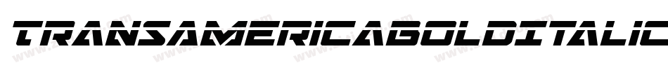 TransAmericaBoldItalic-KrYX字体转换