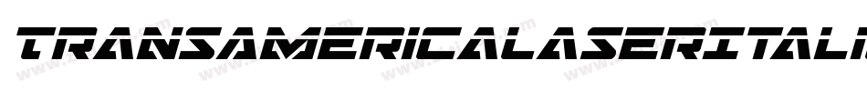 TransAmericaLaserItalic-0X2d字体转换