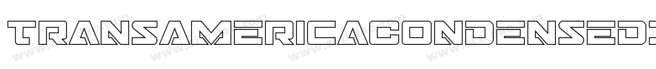 TransAmericaCondensedItalic-7aZ4字体转换 TransAmericaCondensedItalic-7aZ4字体转换