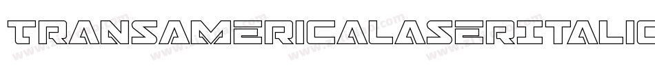 TransAmericaLaserItalic-0X2d字体转换