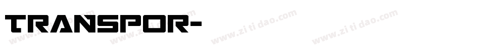 TRANSPOR字体转换