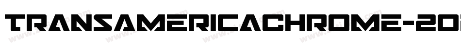 TransAmericaChrome-2oeo字体转换