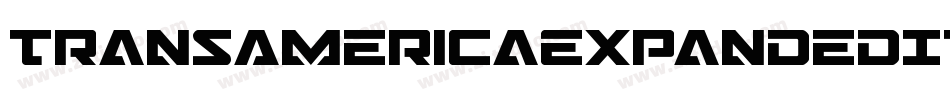 TransAmericaExpandedItalic-dDpZ字体转换