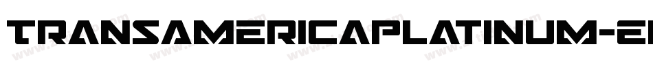 TransAmericaPlatinum-EnK9字体转换 TransAmericaPlatinum-EnK9字体转换