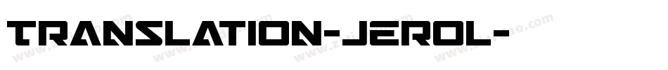 Translation-jErol字体转换