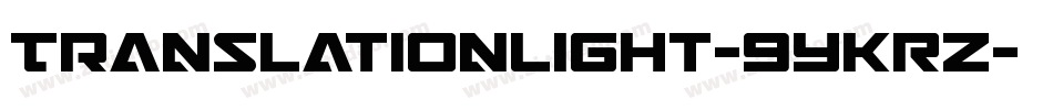 TranslationLight-9YKRZ字体转换