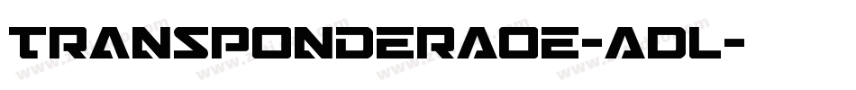 TransponderAoe-ADL字体转换