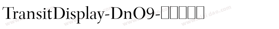 TransitDisplay-DnO9字体转换