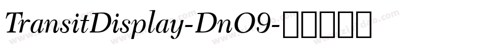 TransitDisplay-DnO9字体转换