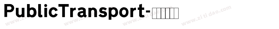PublicTransport字体转换