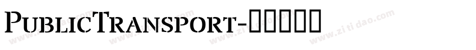 PublicTransport字体转换
