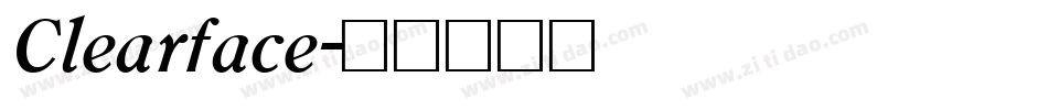 Clearface字体转换