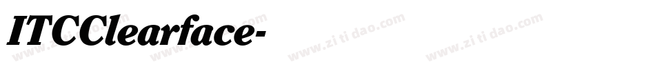 ITCClearface字体转换