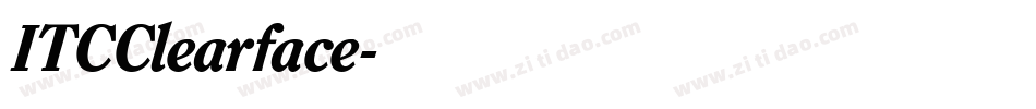 ITCClearface字体转换