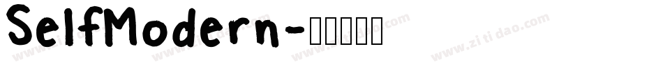 SelfModern字体转换