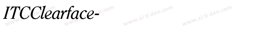 ITCClearface字体转换