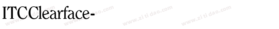 ITCClearface字体转换