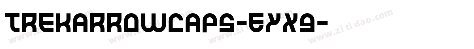 TrekArrowcaps-EYX9字体转换