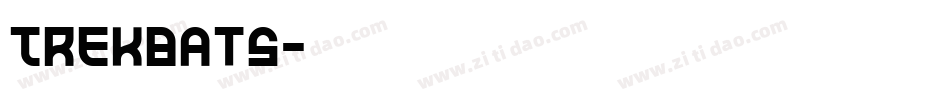 Trekbats字体转换