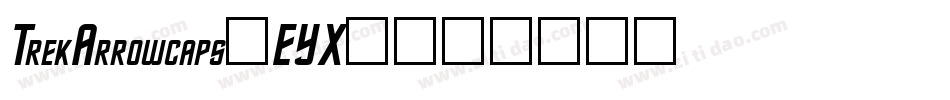 TrekArrowcaps-EYX9字体转换