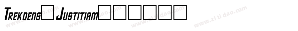Trekdens-Justitiam字体转换
