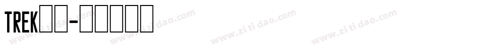 Trek字体字体转换