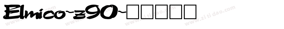 Elmico-z90字体转换