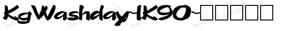 KgWashday-lK90字体转换