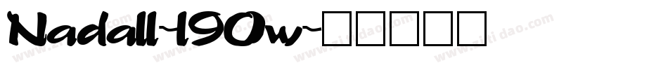 Nadall-l90w字体转换