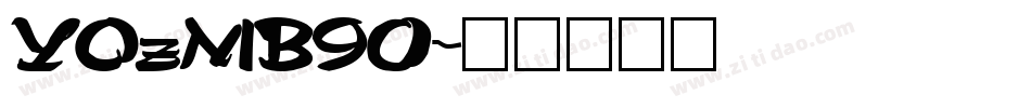 YOzMB90字体转换