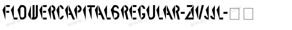 FlowerCapitalsRegular-ZVJJl字体转换